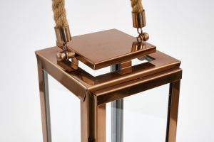 CRAIG, lantern, burnished brass and glass