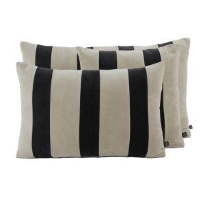 RIO CUSHION NOIR VELVET 16X24 INCHES 40X60 CM