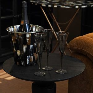 Smokey Gold Rim Flute