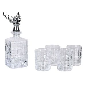 Stag Glass Decanter Set 