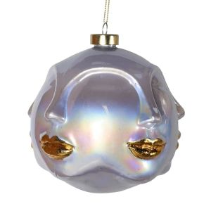 Gold Lip Multi Face Bauble