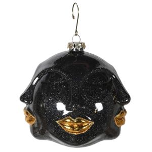 Gold Lip Multi Face Bauble