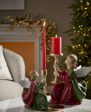 КОЛЕДЕН ОРНАМЕНТ СВЕЩНИК  АНГЕЛЧЕ 