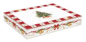 Porcelain serving platter 28,5x21,5 cm in color box CHRISTMAS TALE	