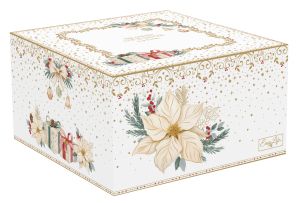 Porcelain breakfast cup & saucer 370 ml. in color box WHITE ELEGANCE