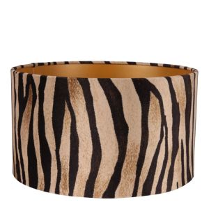 Lampshade 30 cm - Zebra Print - Brown - Fabric
