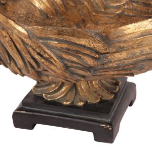 Peacock bowl resin 45 cm