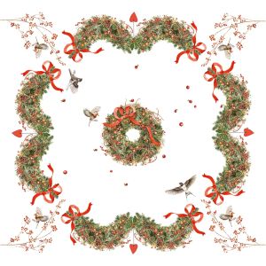 TABLECLOTH 110X110 CM LINEN