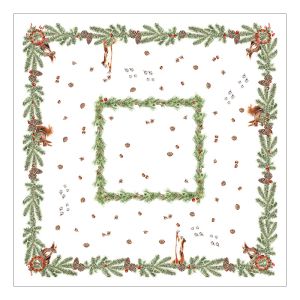 TABLECLOTH 110X110 CM LINEN