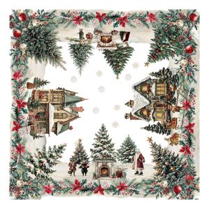 TABLECLOTH 110X110 CM LINEN