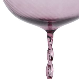 Amethyst Twist Coupe Glasse