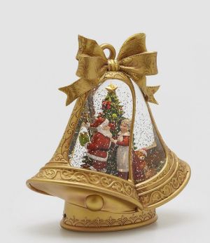 BELL DECORATION H.24.3 L.24 L.10.5 MUSIC+MOV.+LED 