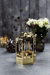 Pavillion, Tealight Holder in Gold