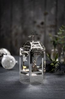 Pavillion, Tealight Holder in Silver