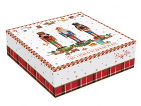 Set 4 porcelain dessert plates - VINTAGE NUTCRACKER