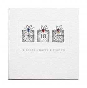 ПОЗДРАВИТЕЛНА КАРТИЧКА -   18 TODAY - HAPPY BIRTHDAY!