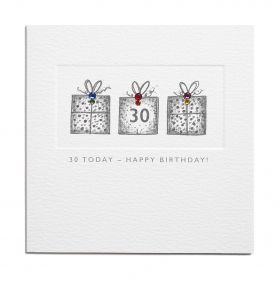 ПОЗДРАВИТЕЛНА КАРТИЧКА -   30 TODAY - HAPPY BIRTHDAY!