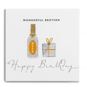 ПОЗДРАВИТЕЛНА КАРТИЧКА -  HAPPY BIRTHDAY  WONDERFUL BROTHER