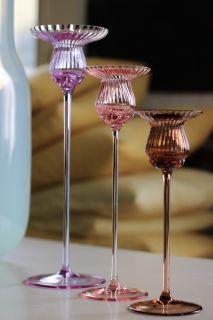  TULIP CANDLE HOLDER 25 CM - NEW BROWN