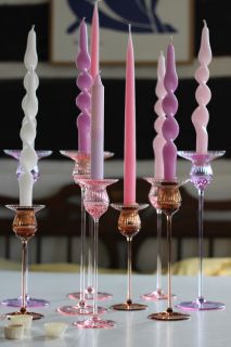  TULIP CANDLE HOLDER 25 CM - NEW BROWN