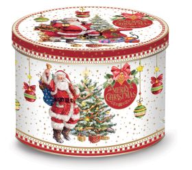  ЧАШA ЗА ЧАЙ В МЕТАЛНА КУТИЯ 4 ДЕКОРА  -  CHRISTMAS MEMORIES