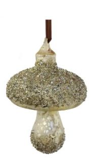 Glass mushroom mat silver