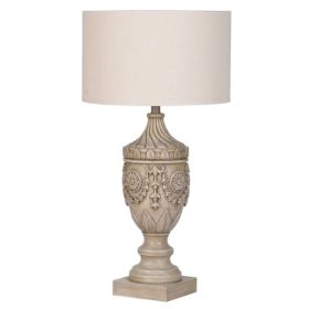  Distressed Carved Effect Lamp