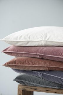 Cushion cover velvet coral almond
