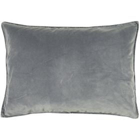 Cushion cover velvet purple ash