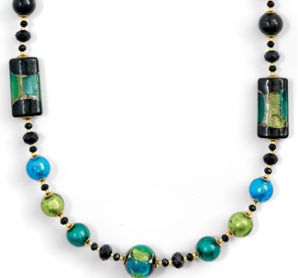 КОЛИЕ AURORACORTA - КРИСТАЛНО СТЪКЛО МУРАНО