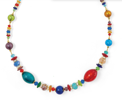 КОЛИЕ HORIZON -  СТЪКЛО МУРАНО