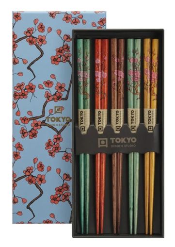 Chopstick Giftset/5 Wooden SAKURA