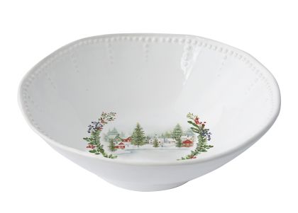 Decorated ceramic bowl  CITTA' DELLE