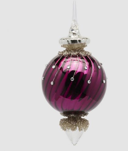 КОЛЕДНА  ДЕКОРАЦИЯ  ТОПКА  С КРИСТАЛИ