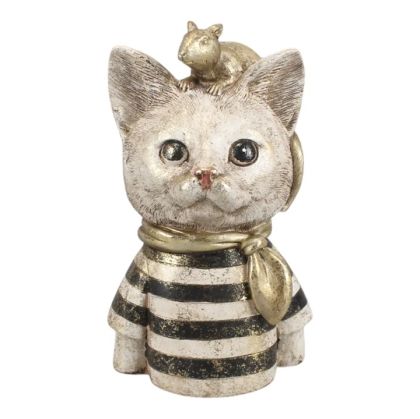 Cat bust figur