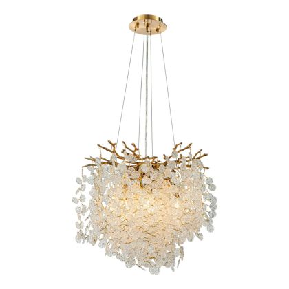 Chandelier Eliza 50 cm - Gold - Iron & Glass