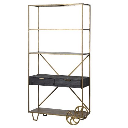 Deco Trolley 2 Drawer 4 Tier Shelf Unit