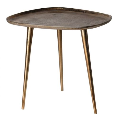 Brass Effect Tripod Table