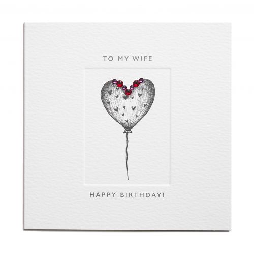 GREETING CARD - TO MY WIFE HAPPY BIRTHDAY!