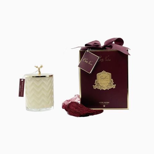 COTE NOIRE - HERRINGBONE DEER CANDLЕ