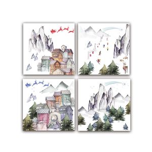 Set of 4 “ALPINA” napkins