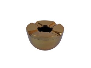 ROUND ASHTRAY BROWN/GOLD 