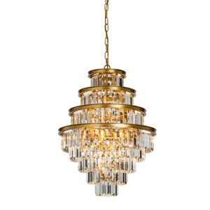 Chandelier Eliza 50 cm - Gold - Iron & Glass