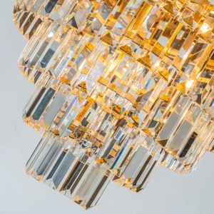 Chandelier Eliza 50 cm - Gold - Iron & Glass