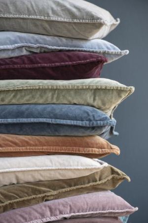 Cushion cover  velvet fog