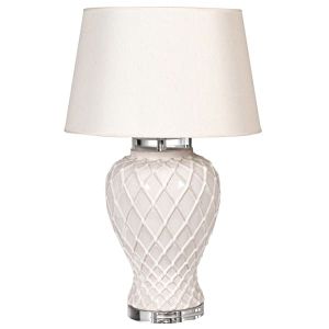 Diagonal Pattern Table Lamp with Shade