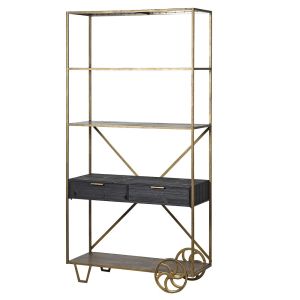 Deco Trolley 2 Drawer 4 Tier Shelf Unit