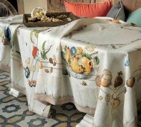 LINEN TABLECLOTH - FIAMINGO