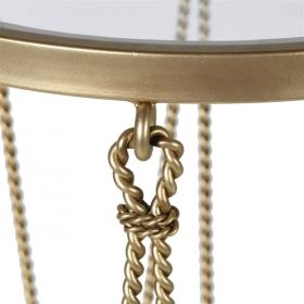 Gold Drum Wire Side Tablе