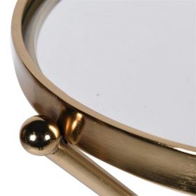 Glass Top Round Side Table